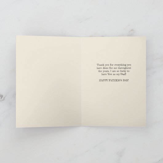 Moderne Bossen Vaderdag Boom Inspiratie Kaart (Binnen)