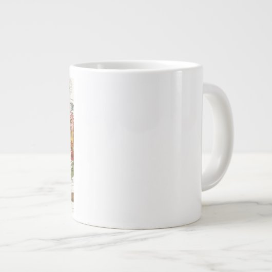 Moderne  bosvos grote koffiekop (Voorkant rechts)