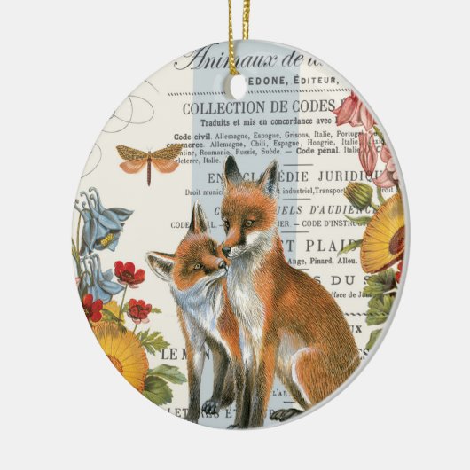 Moderne bosvos keramisch ornament (Links)