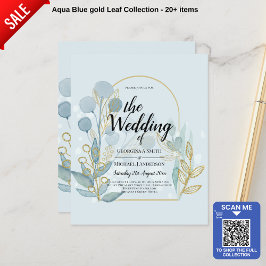 Moderne Botanica; Aqua SeaGlass Gouden Trouw Uitno