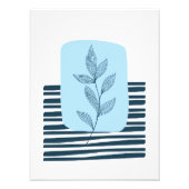 Moderne Botanicals - Tak met bladeren Foto Afdruk (Voorkant)