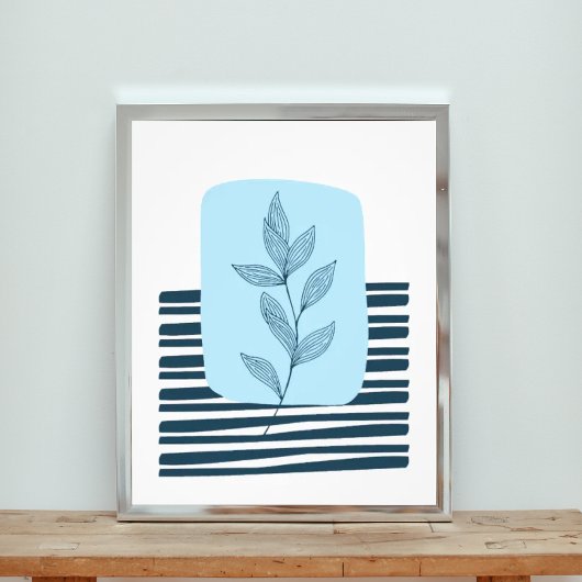 Moderne Botanicals - Tak met bladeren Foto Afdruk