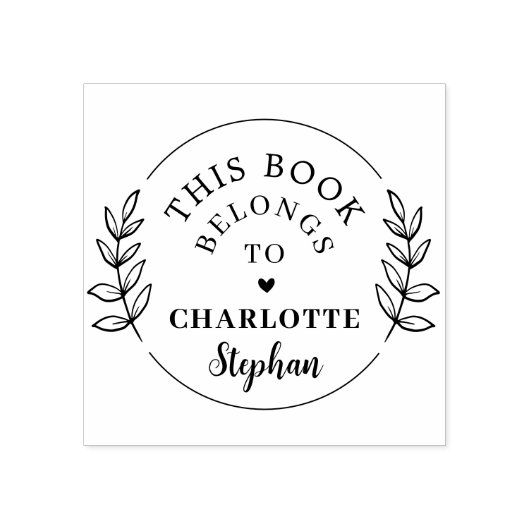 Moderne botanische aangepaste naam Dit boek is van Rubberstempel (Afrduk)