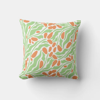 Moderne botanische abstracte kussensloop | Groen Kussen