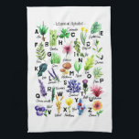 Moderne botanische alfabet bloementuin theedoek<br><div class="desc">Deze moderne bloemenbotanische ABC alfabet keukenhanddoek met hoofdletters is een perfect cadeau! Geweldig voor liefhebbers van plant,  tuin,  bos of natuur.</div>