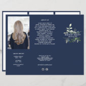 Moderne Botanische Bedrijfs drievoudige Brochure (Voorkant / Achterkant)