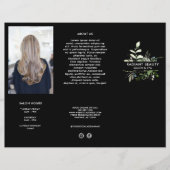 Moderne Botanische Bedrijfs drievoudige Brochure (Voorkant)