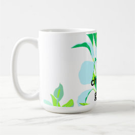 Moderne botanische blad koffiemok