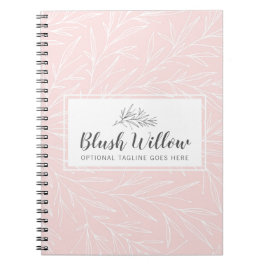 Moderne botanische blad takken blosemen minimalist notitieboek