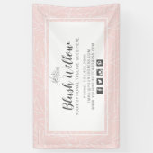 Moderne botanische blad takken blosemen minimalist spandoek (Verticaal)