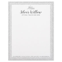 Moderne botanische blad takken zilver minimalistis