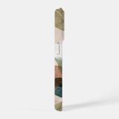 Moderne botanische blad telefoonhoes – Aardtinten iPhone Hoesje (Rechterkant)