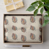 Moderne botanische blad tissuepapier (Geschenk)