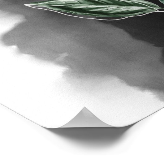 Moderne Botanische Bladeren Midden-Eeuw: Muurkunst Poster (Hoek)