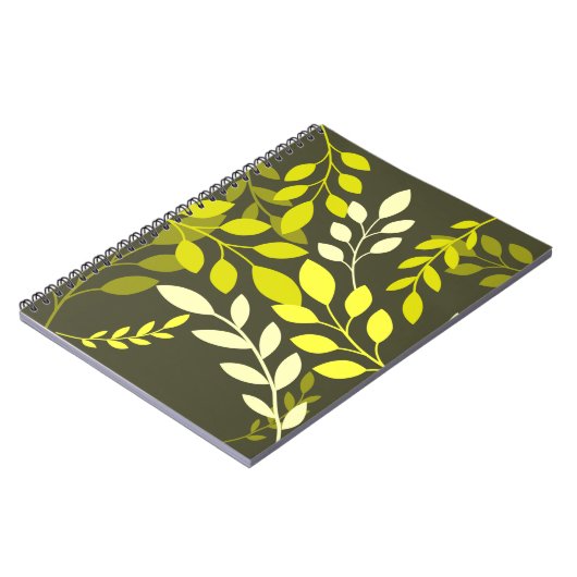 Moderne botanische bladeren notitieboek (Linkerzijde)