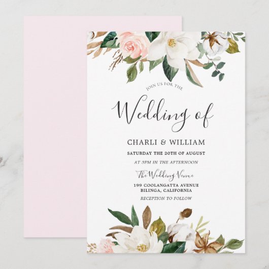 Moderne botanische blindheid en without kaart (Voorkant / Achterkant)