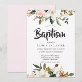 Moderne botanische blindheid en witte platte boomv kaart (Voorkant / Achterkant)