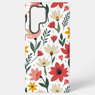 Moderne botanische bloemrijke zomers tuin samsung galaxy hoesje