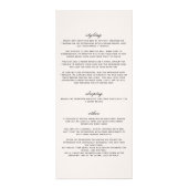 Moderne botanische Blush & Black Hair Styling Care Reclamekaart (Achterkant)