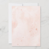 Moderne botanische Blush & Navy Floral 18th Birthd Kaart (Achterkant)