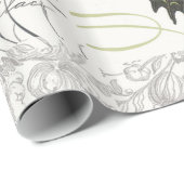 moderne  botanische boterbestanden cadeaupapier (Rol Hoek)