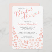 Moderne botanische bridal Shower Invitation Kaart (Voorkant / Achterkant)