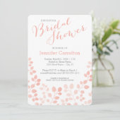 Moderne botanische bridal Shower Invitation Kaart (Staand voorkant)