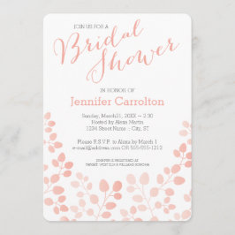 Moderne botanische bridal Shower Invitation Kaart