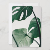 Moderne Botanische bruiloft uitnodiging (Achterkant)