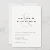 Moderne Botanische bruiloft uitnodiging (Voorkant)