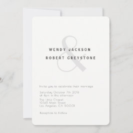 Moderne Botanische bruiloft uitnodiging