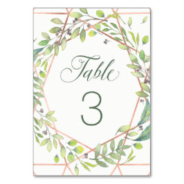 Moderne Botanische | Copper Look Bruiloft Kaart