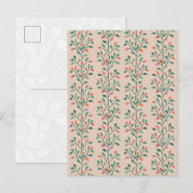 Moderne botanische elegante bladpatroon op blos