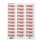 Moderne Botanische Elegantie Bruiloft Etiket (Full Sheet)