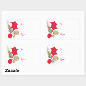 Moderne Botanische Elegantie Gift Label Sticker (Vel)