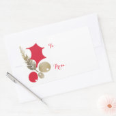 Moderne Botanische Elegantie Gift Label Sticker (Envelop)