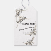 Moderne Botanische Elegantie Trouw  Cadeaulabel (Voorkant)