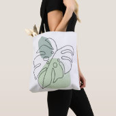 Moderne Botanische Esthetiek Tote Bag (Dichtbij)