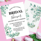 Moderne botanische Eucalyptus Boho Vrijgezellenfee Kaart