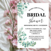 Moderne botanische Eucalyptus Boho Vrijgezellenfee Kaart