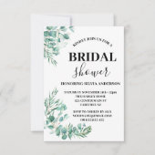 Moderne botanische Eucalyptus Boho Vrijgezellenfee Kaart (Voorkant)