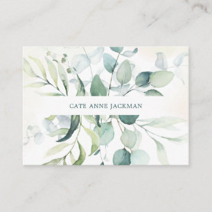 Moderne botanische Eucalyptus groen eleganter Visitekaartje
