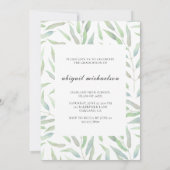 Moderne Botanische Foto Afstudeerfeest Kaart (Achterkant)