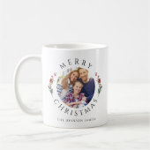 Moderne Botanische Foto Kerst Koffiemok (Links)