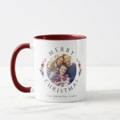 Moderne Botanische Foto Kerst Mok (Links)