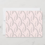 Moderne botanische geboorteaankondiging aankondiging (Achterkant)