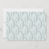 Moderne botanische geboorteaankondiging aankondiging (Achterkant)