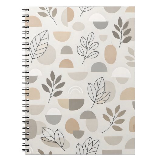 Moderne Botanische Geometrie Notitieboek (Voorkant)