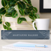 Moderne botanische ⎥ gepersonaliseerde desk naambordje