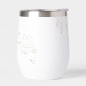 Moderne Botanische Gouden Natuur Bloemenbruiloft (Links)